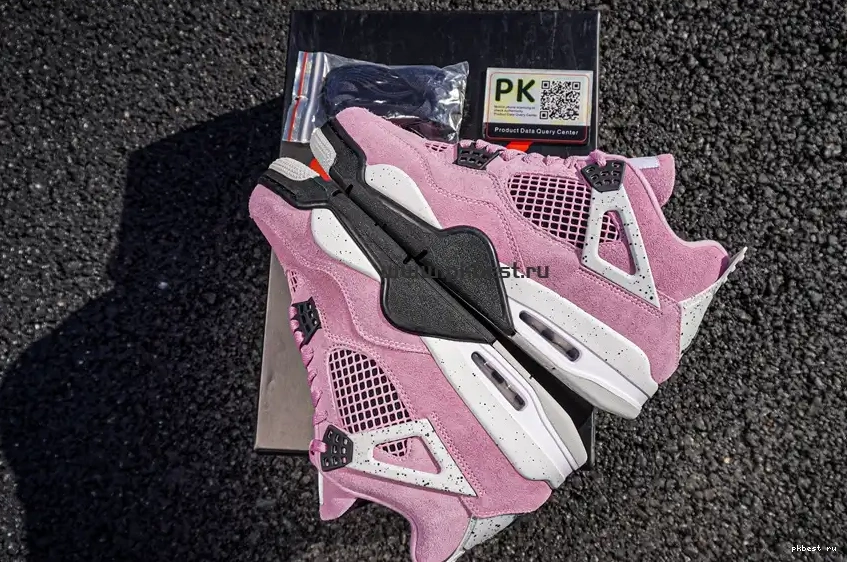 Jordan TO 4 READY PK RETAIL SHIP “Orchid” Air MATERIALS Jordan GOD 0504